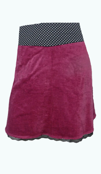 Ribbed Velvet Magenta