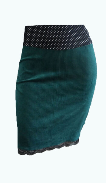 Ribbed Velvet Petrol