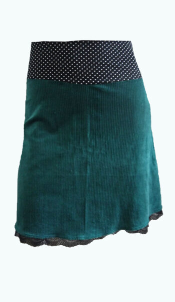 Ribbed Velvet Petrol