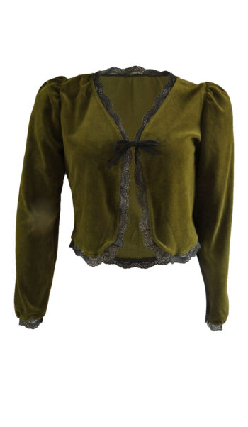 Velvet Dark Olive Pof