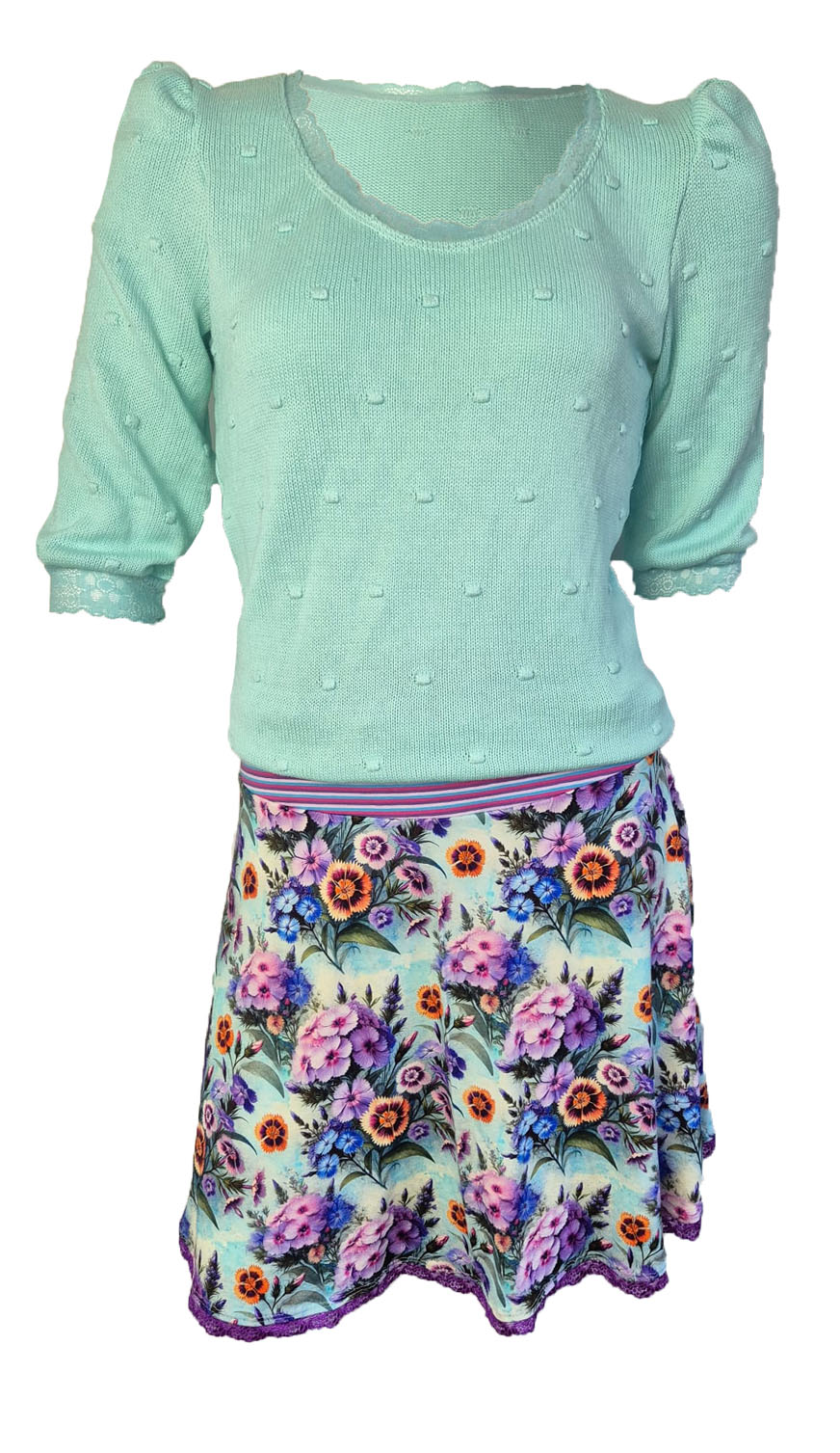 Gorgeous Dots Turquoise Pof - Afbeelding 2